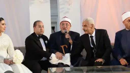 بحضور كبار رجال الدولة.. دار الحرس الجمهوري تحتضن عقد قران النائب عمرو رشدي على الآنسة منة محمود