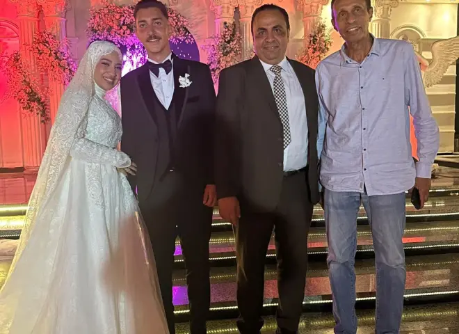 وسط حضور رفيع المستوى.. أسرتا حنفى وأبوطالب تحتفلان بزفاف الملازم أول رشاد محمد بقسم شرطة الخليفه